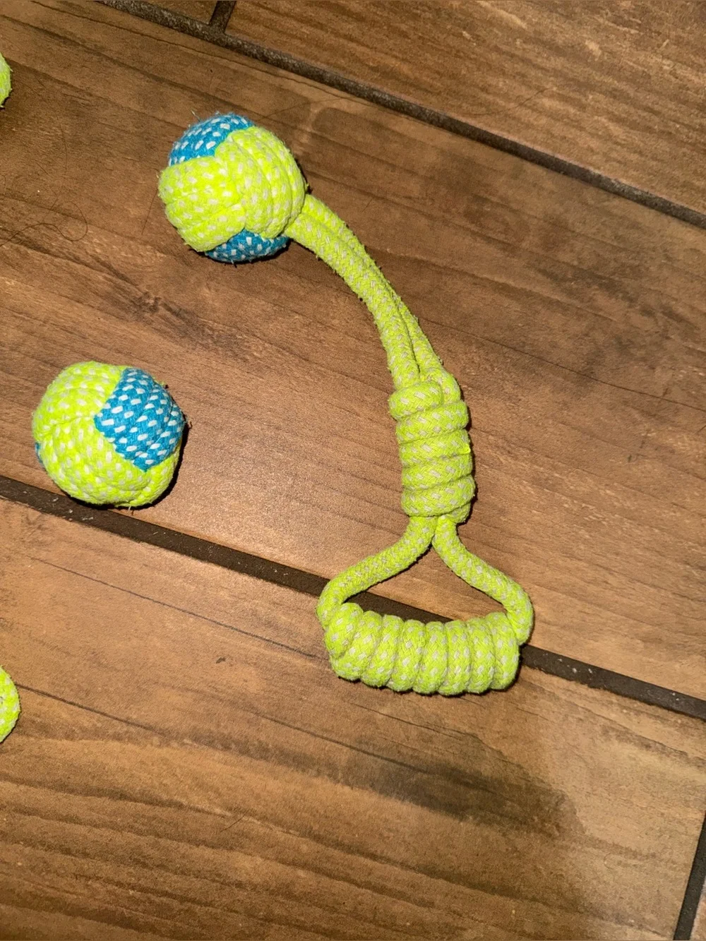 Pet chew cotton puppy rope ball toys